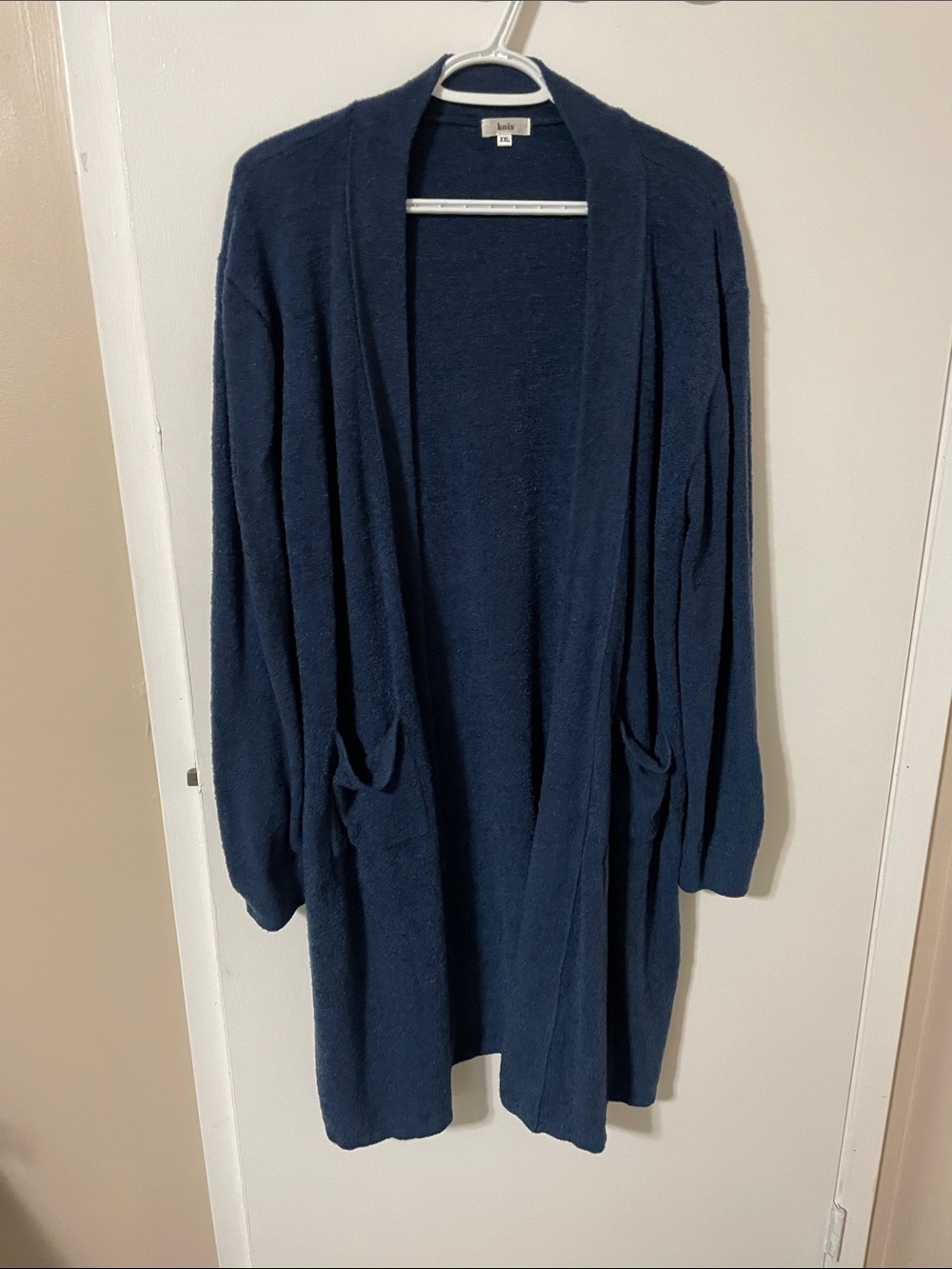 Knix Blue Open-Front Cardigan Size XXL